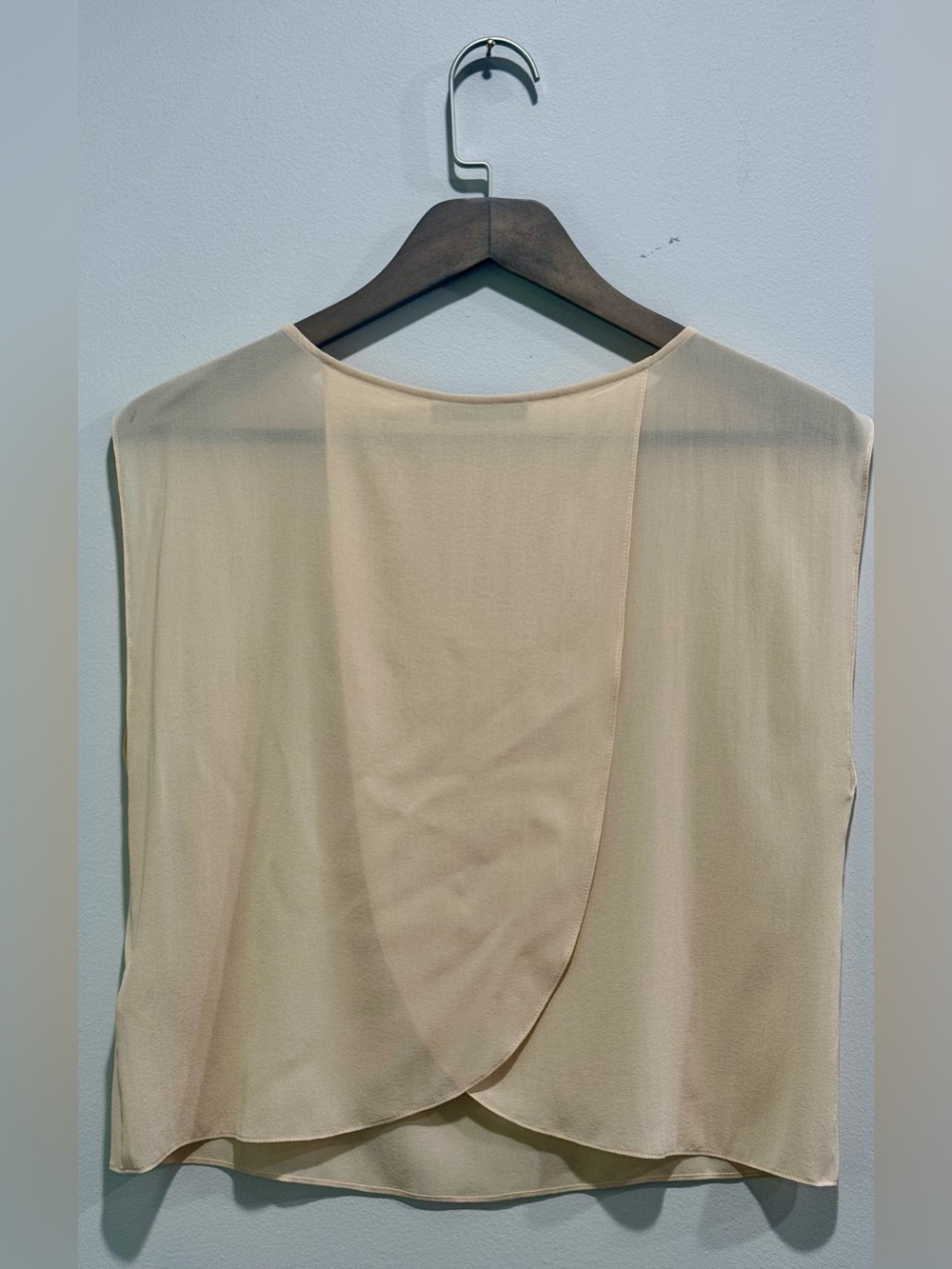 Alice + Olivia Peach Silk Open Back Sleeveless Blouse Top S - Picture 3 of 6
